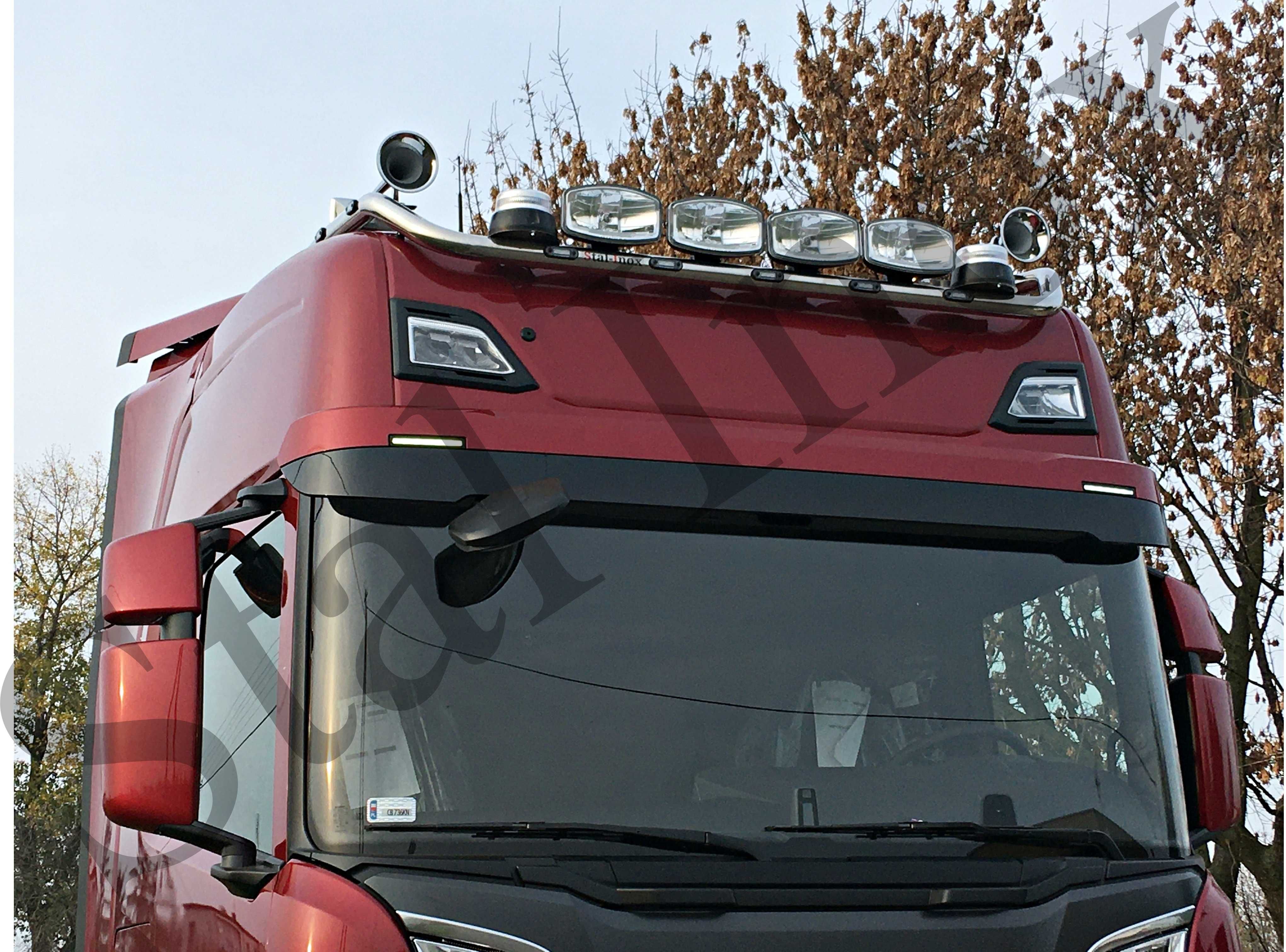 Orurowanie górne ze stali nierdzewnej Scania S / R malowane proszkowo