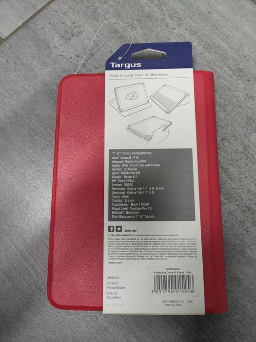 Etui na tablet 7 lub 8 cali Targus. Nowe