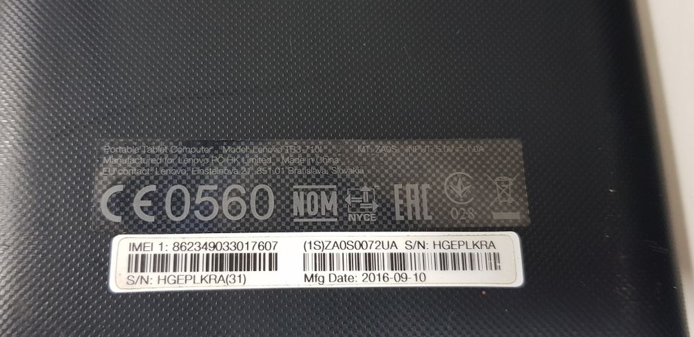 Планшет Lenovo Tab 3 "7" (TB3-710i)