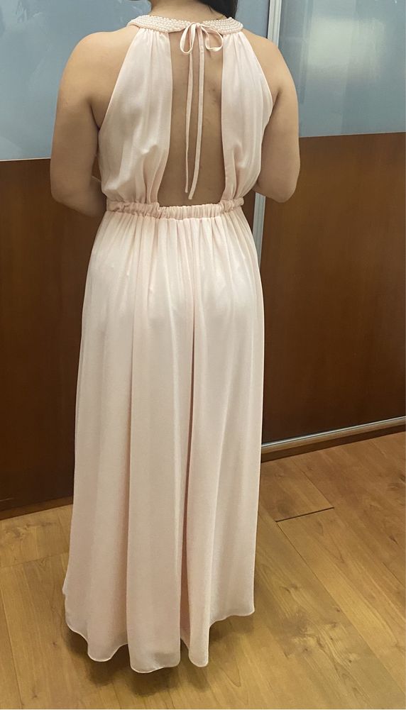 Vestido Rosa de baile usado uma vez