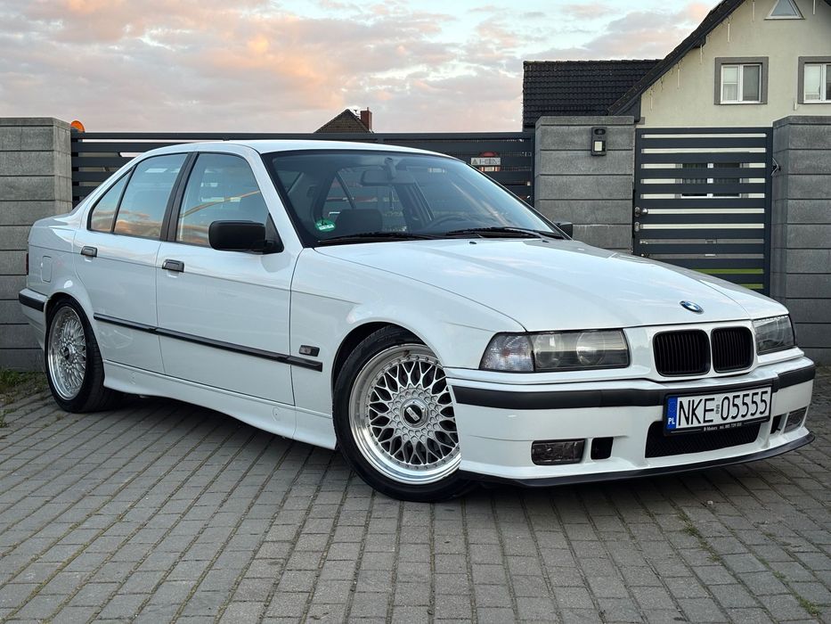 BMW Seria 3 BMW E36 m-pakiet zewnętrzny BBS Alpineweiss zadbana klima Import