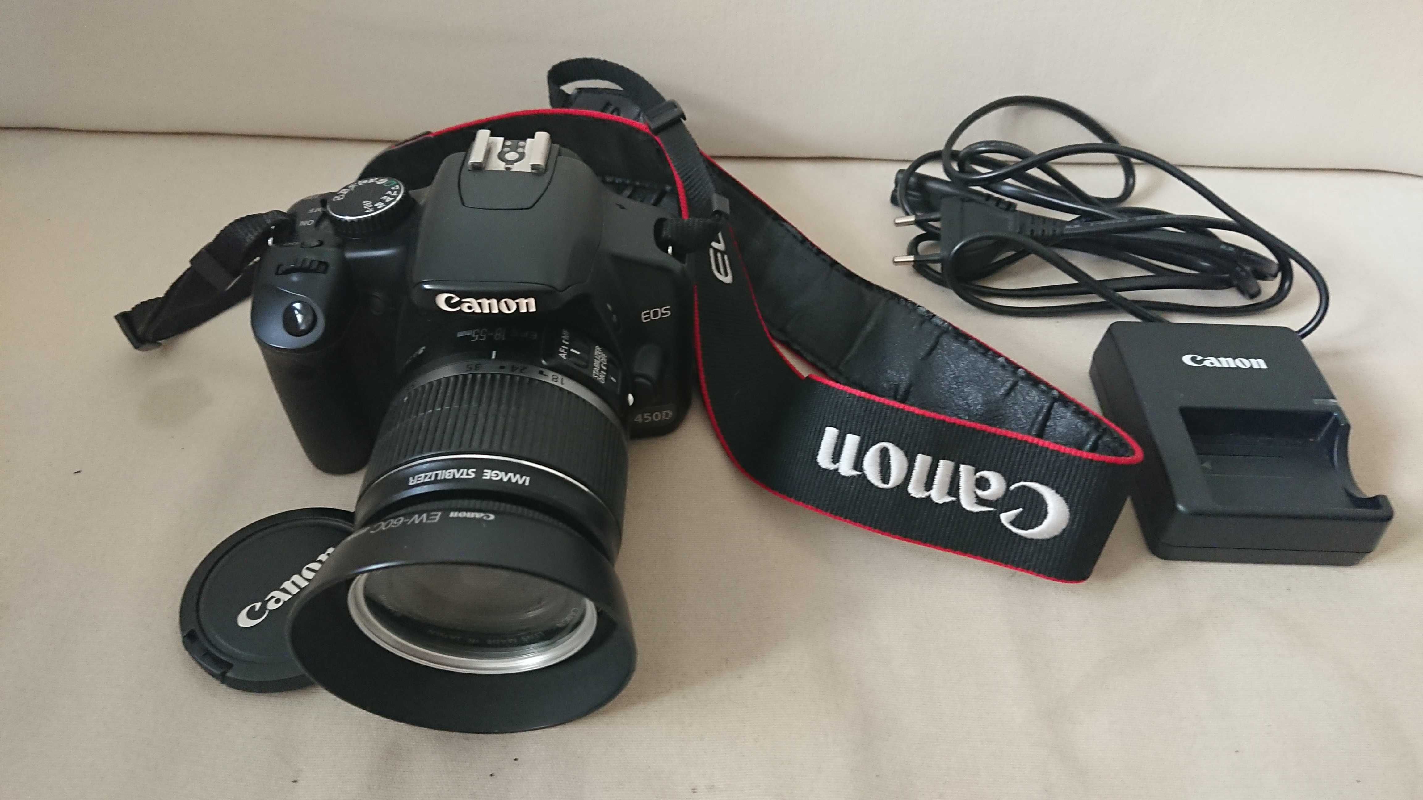 Máquina fotográfica Canon 450D + mochila Lowepro