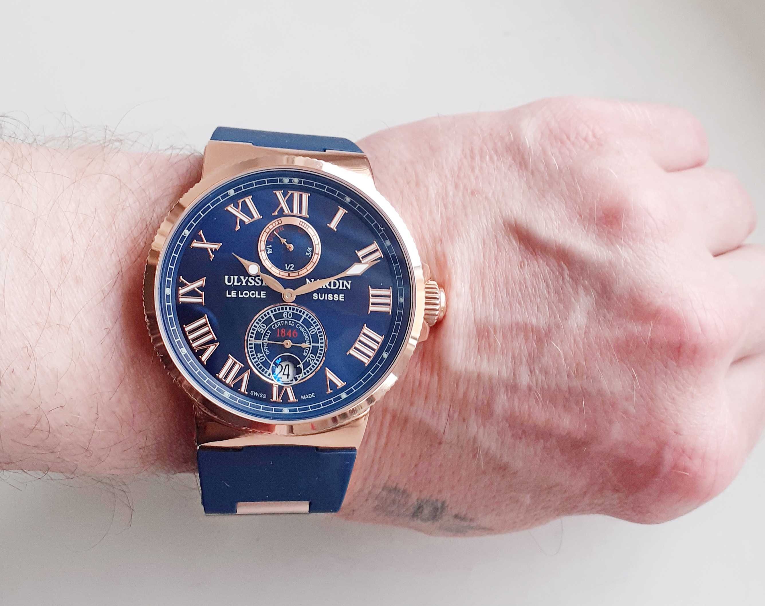 Годинник чоловічий Maxi Marine Chronometer(2 вида). кл. ААА