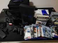 Sony PlayStation 2 + 11 jogos + extras