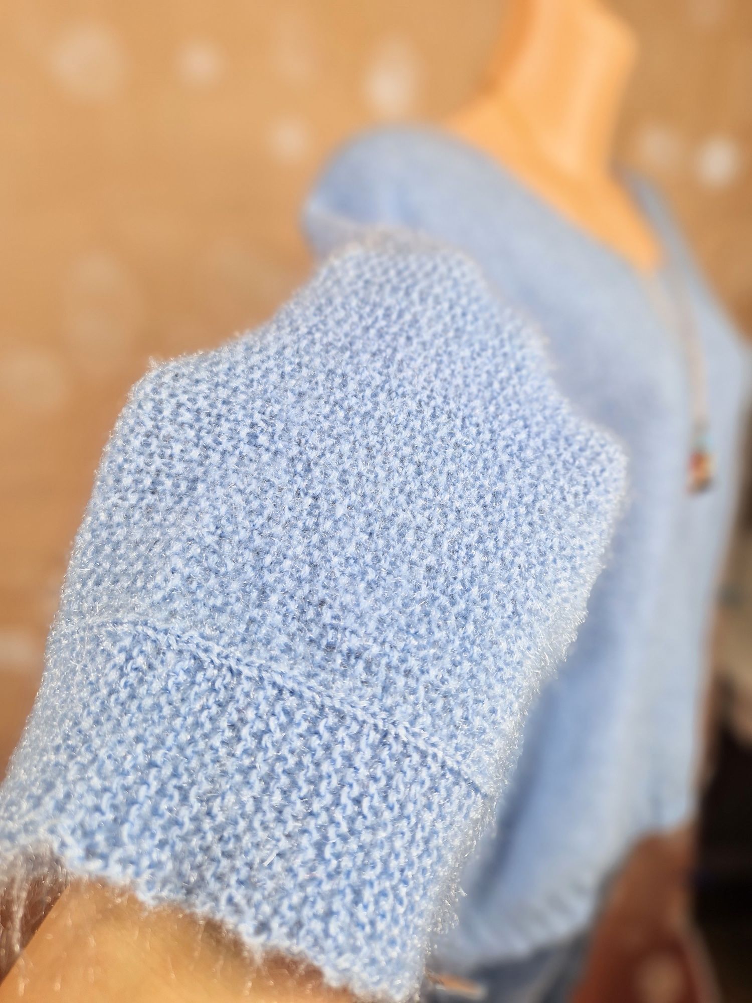 Sweter sweterek niebieski błękitny made in italy włoski XL 42 oversize