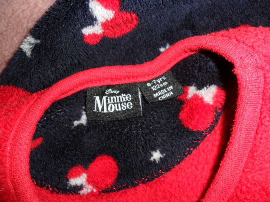 Мягкая пушистая пижама Минни 6-7 лет, піжама для дівчинки