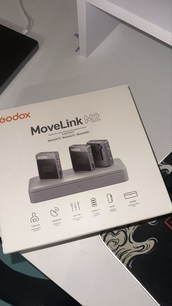 Петличний мікрофон Godox movelink m2