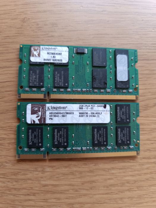 Pamięć RAM DDR2 do laptopa 2x2GB