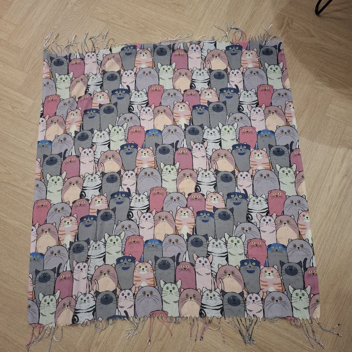 Szalik chustka w koty w kotki