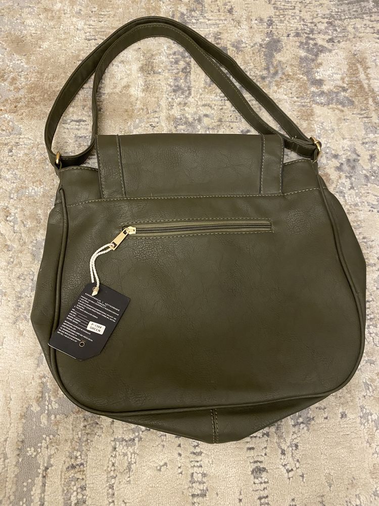Torba skórzana khaki