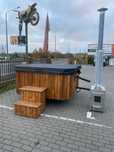 Balia bania hot tub jacuzzi drewno ogrodowe całoroczne opalane drewnem