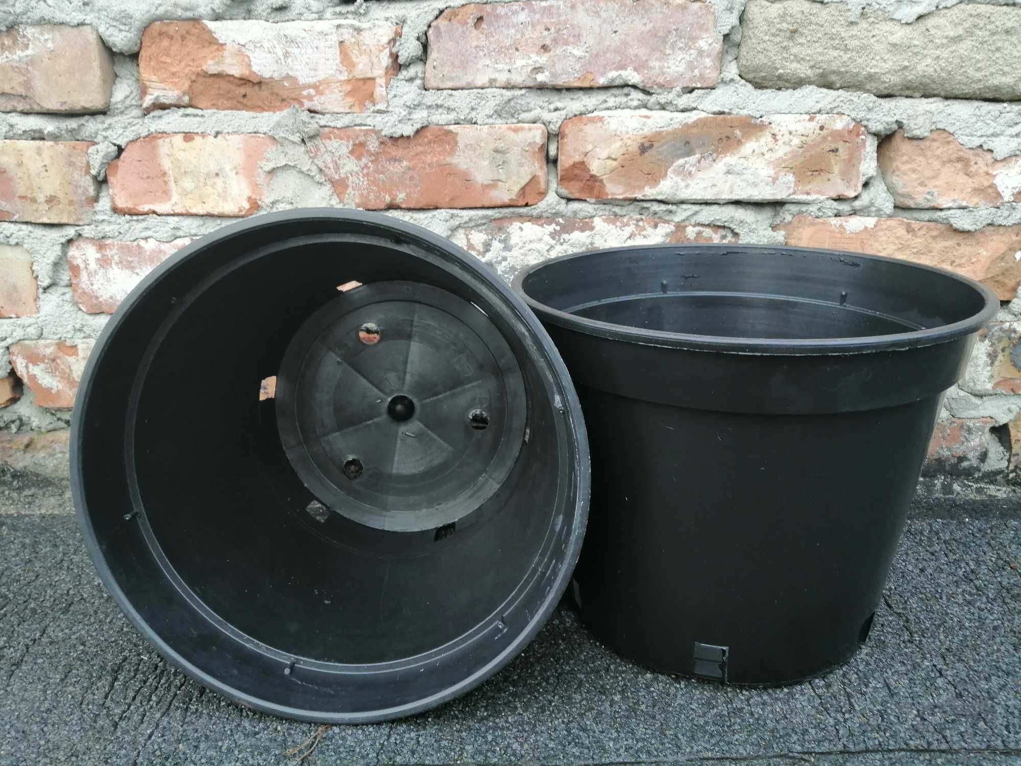 Doniczki produkcyjne 10 L litrów WYSOKIE 29cm 10L GRUBE