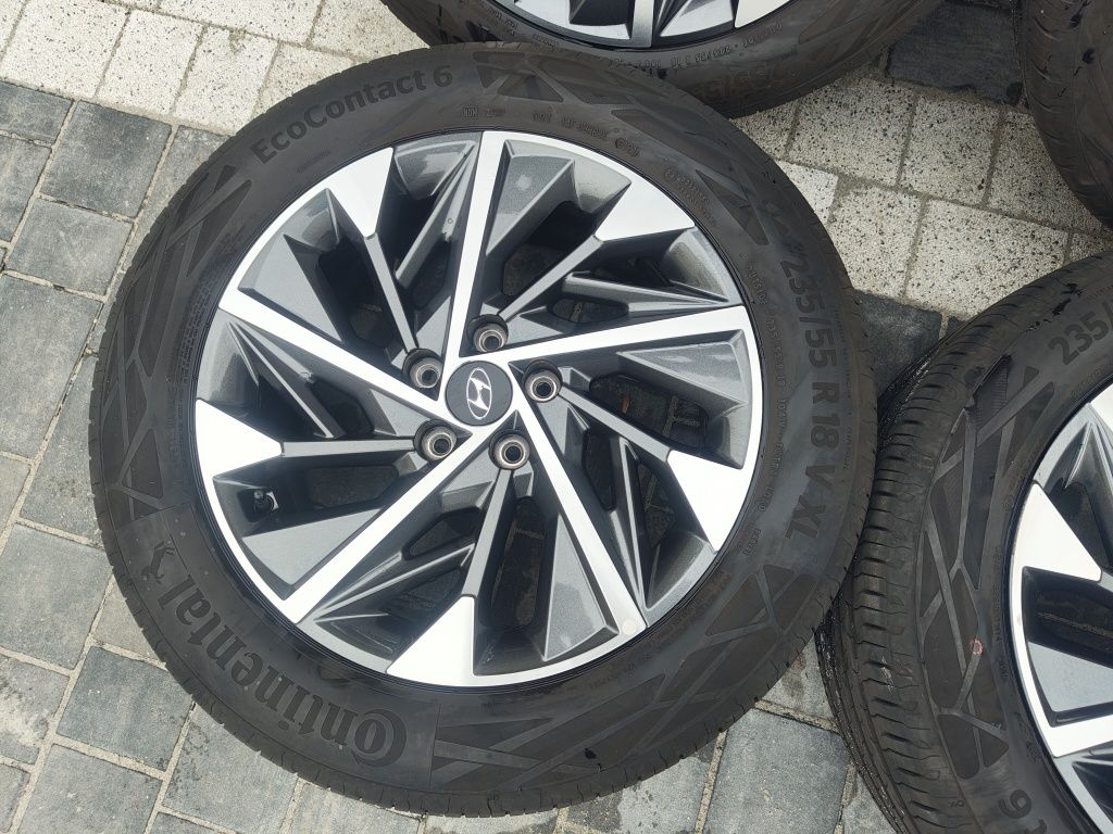 Super Felgi Hyundai 18!! Tucson 5x114.3 opony Lato Continental Kona