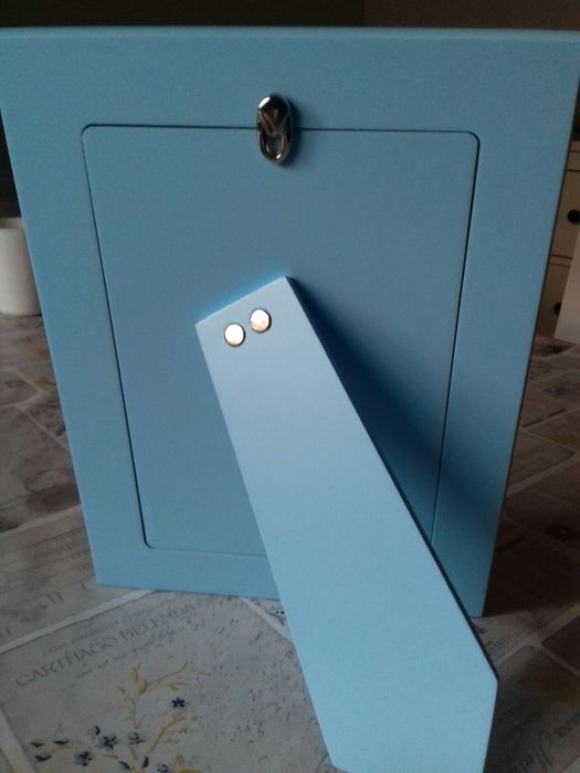 Molduras criança e boneca decorativa  em prata