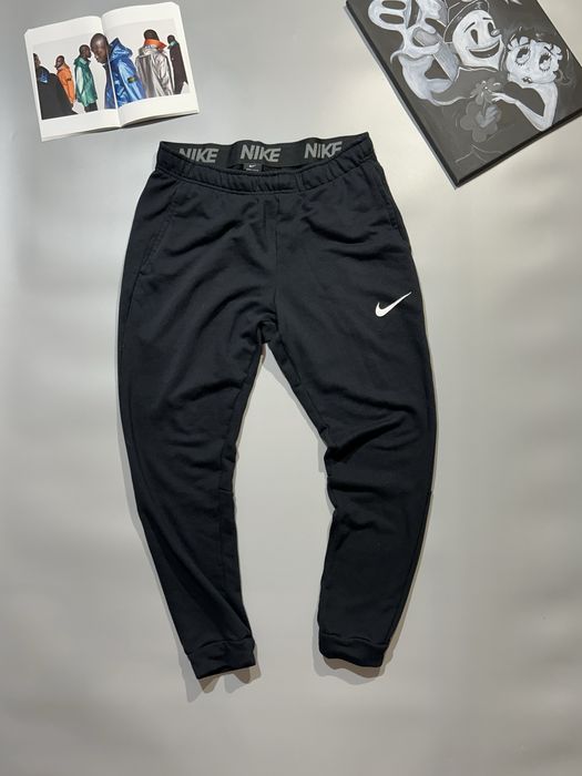 Штаны nike черные спортивки найк хлопковые modern tech