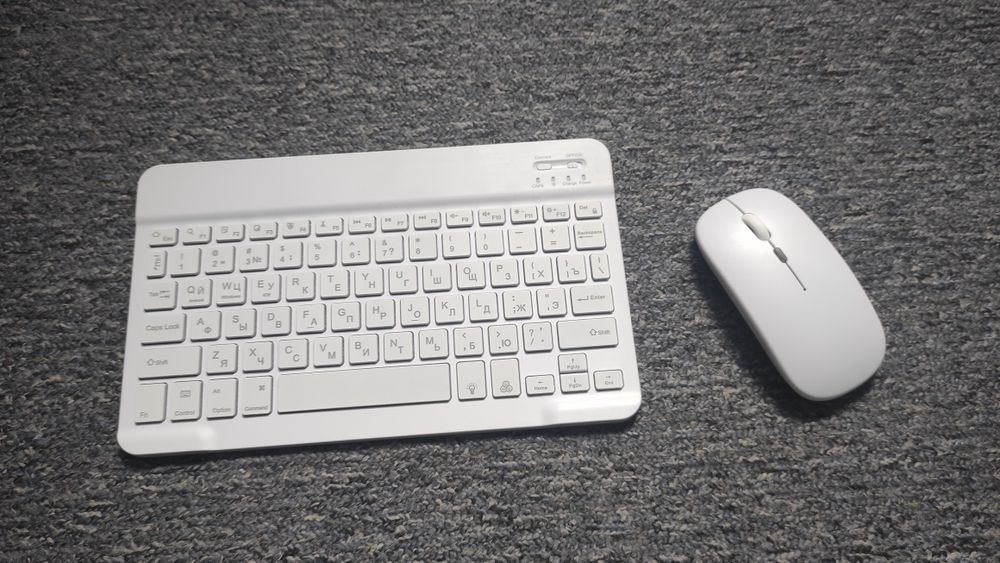 Бездротова Клавіатура з підсвіткою Bluetooth + мишка Безпровідні КОМПЛ