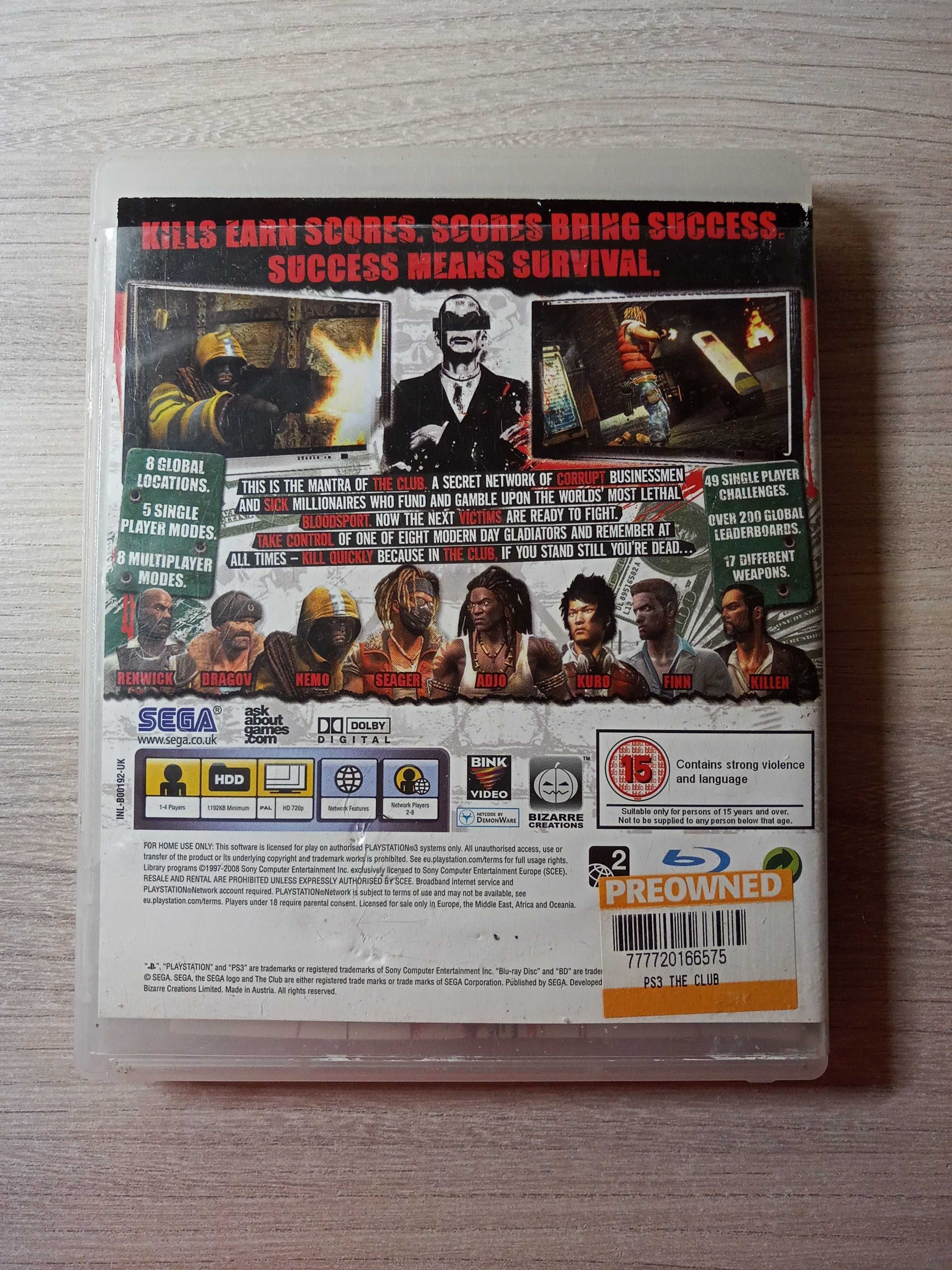 Gra THE CLUB [Ps3]