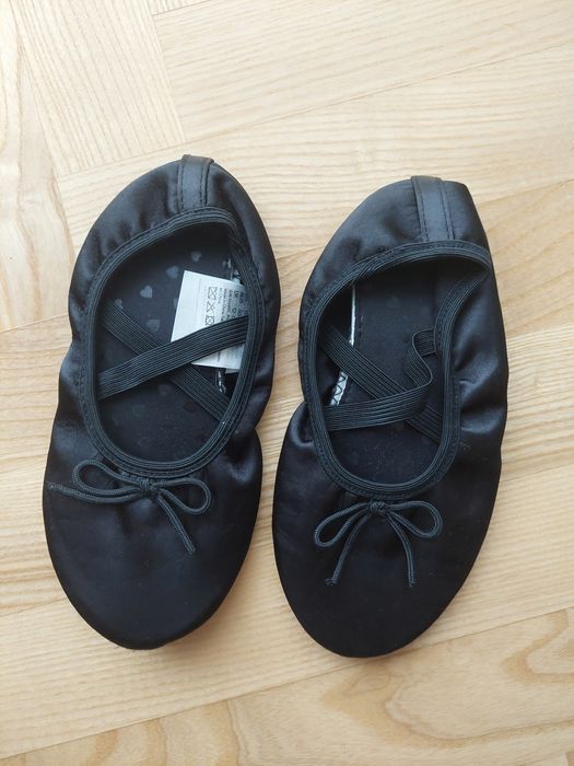 Czarne baletki h&m 30/31