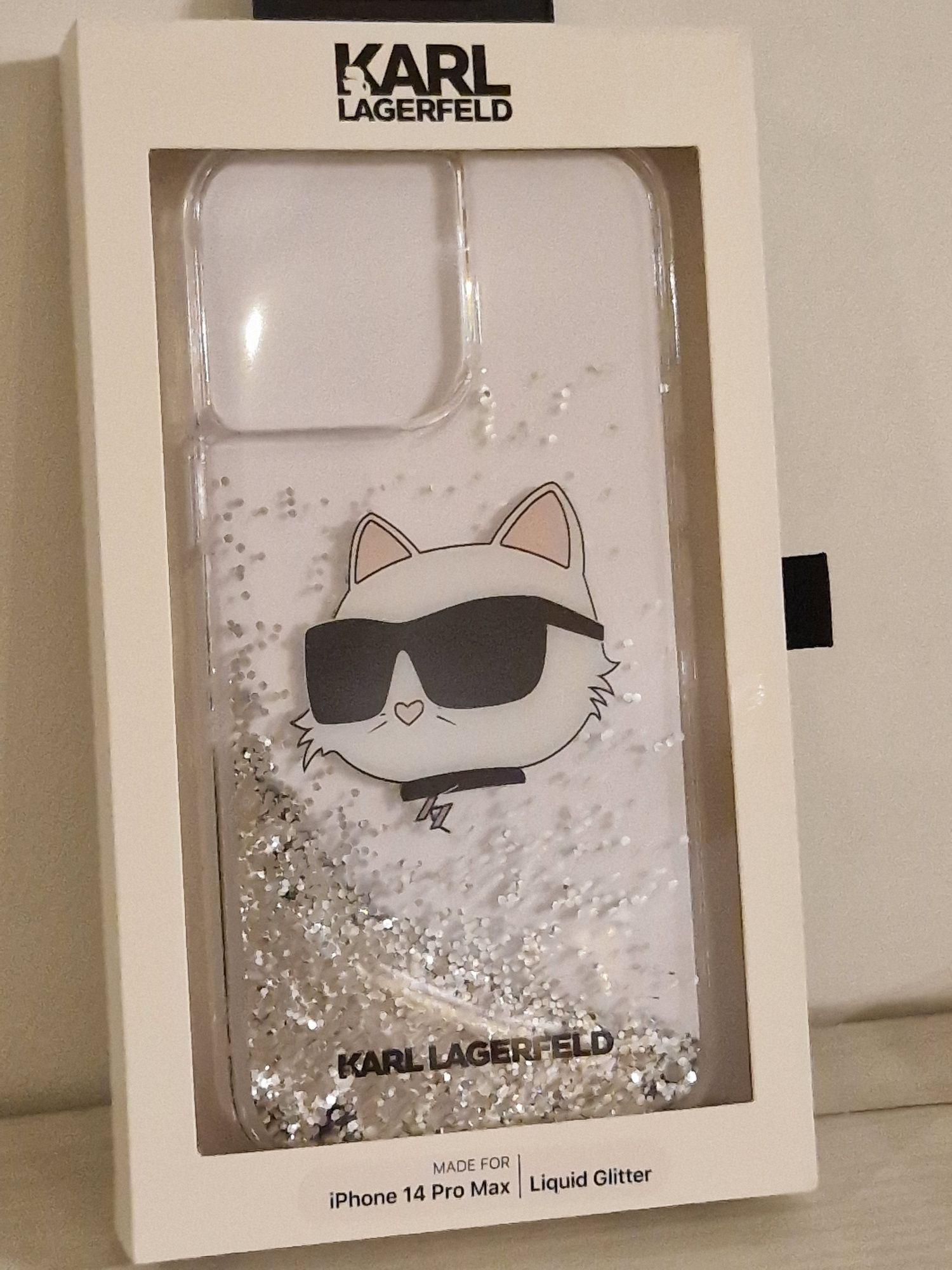 Oryginalne Etui KARL LAGERFELD Glitter Choupette Iphone 14 Pro Max