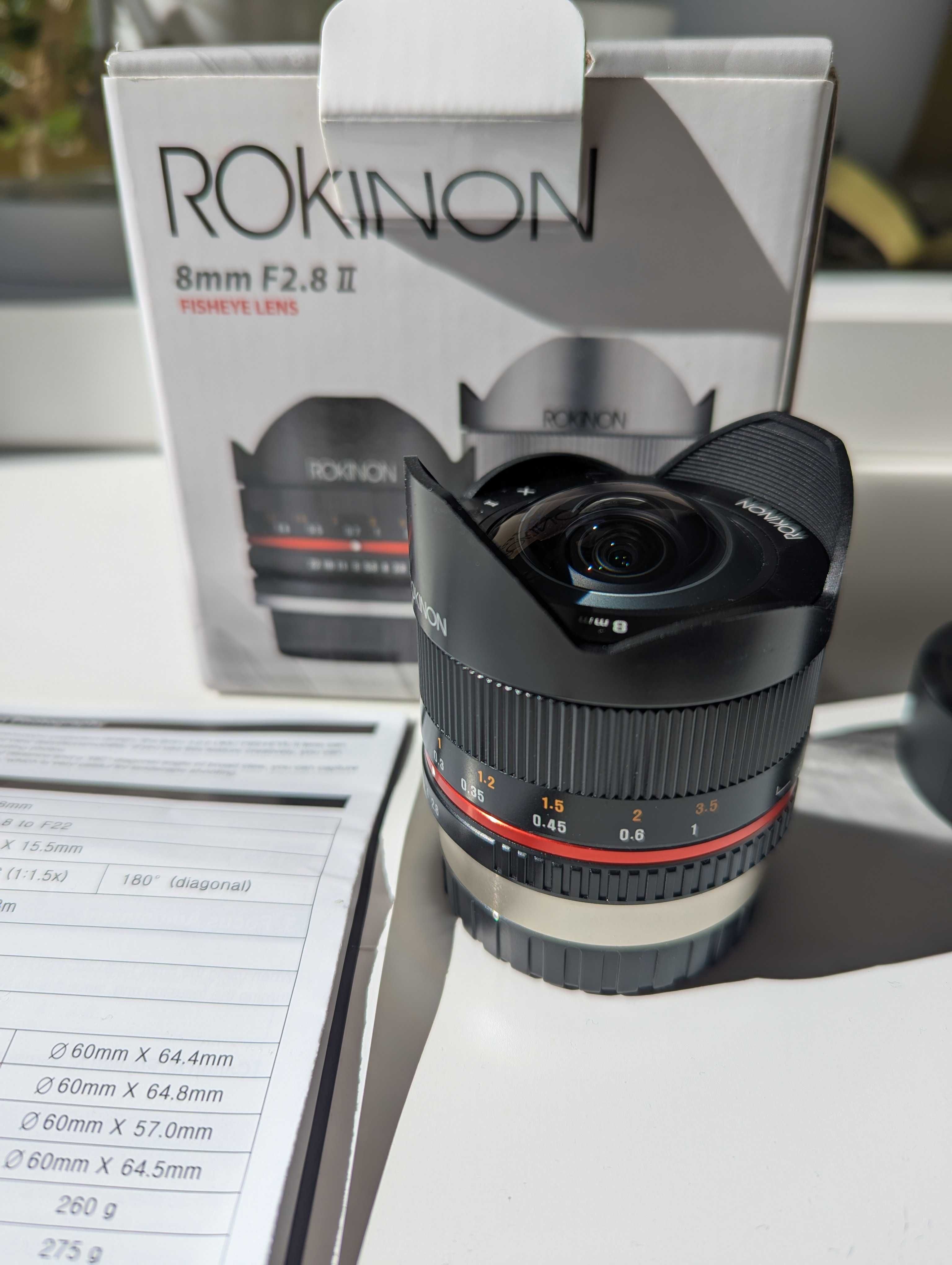 Rokinon 8mm f/2.8 UMC Fisheye II Fujifilm X