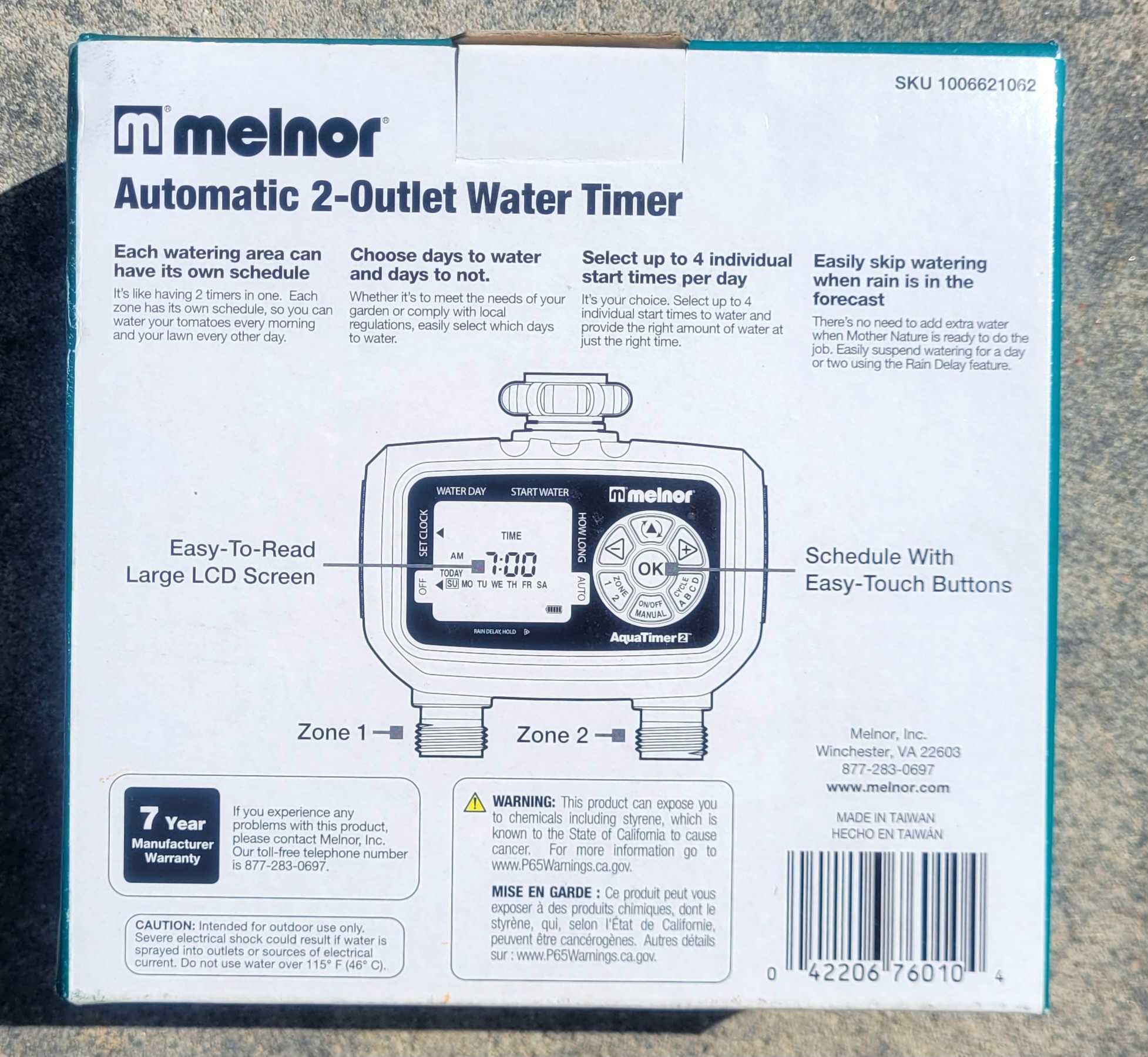 Sterownik nawadniania Melnor Aqua Timer 2