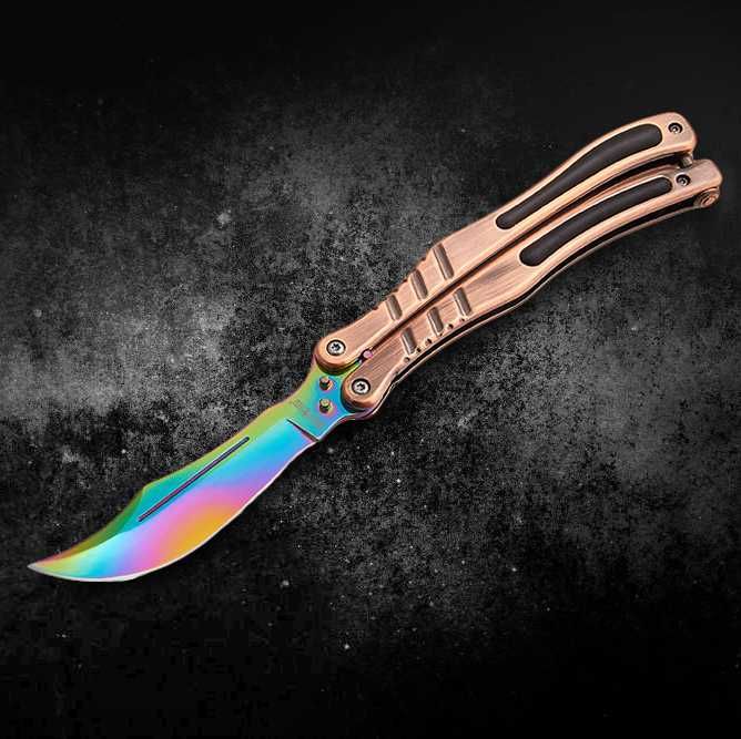 Нож бабочка, балисонг(складной) градиент из игры CS:GO