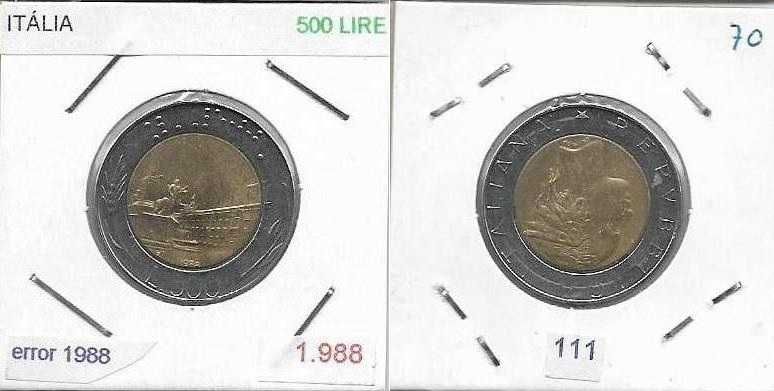 Itália - - - - - Moedas com ERROS
