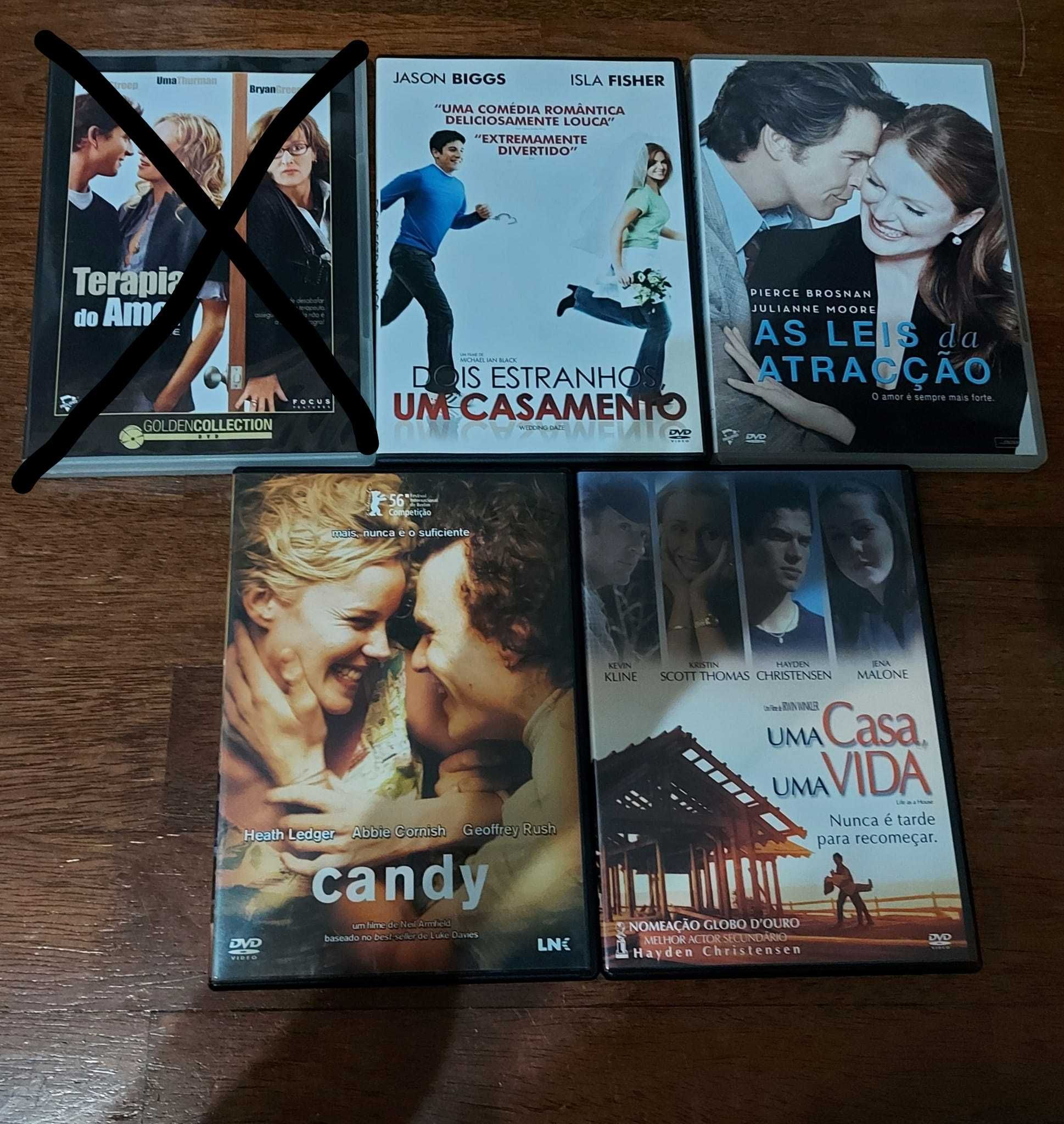 Lote #4 - 10 DVDs Fantasia e Romance