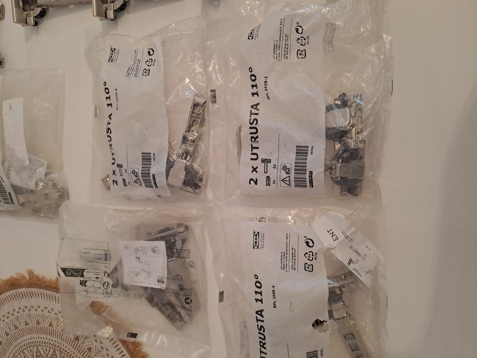 11 pares de Dobradiças cozinha de 110⁰ novas IKEA