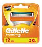 GILLETTE fusion  5 ostrzy 12 sztuk Oryginalne