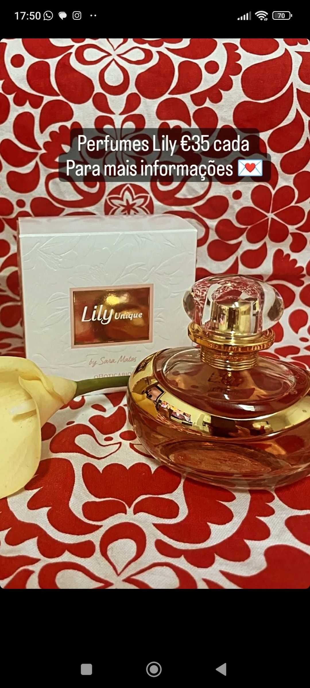 Kit Lily Perfume + creme OFERTA do óleo corporal