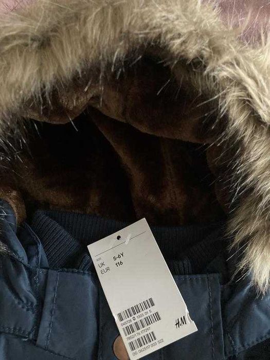 Тепла куртка парка H&M 116р. 5-6 років