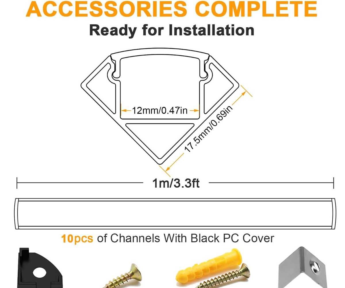 Nowy profil  / profile / listwa / LED / 10 SZT / 100 cm !A1877!