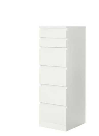 Vendo Cómoda c/6 gavetas, branco/vidro espelhado IKEA