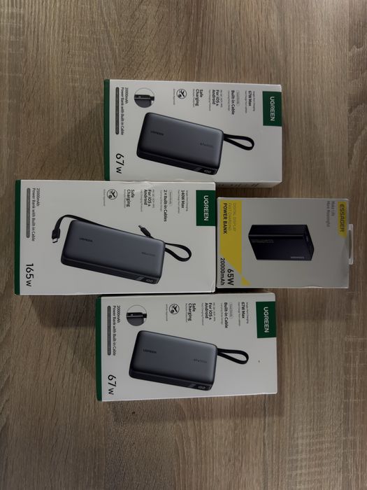 Потужний ‼️ павербанк UGREEN 65w 67w 165w 20000 25000 EDC