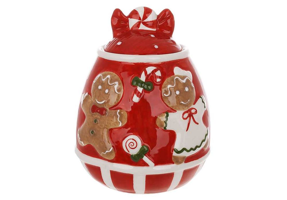 Новорічний посуд Банка для цукру Банка для сахара Новогодняя посуда