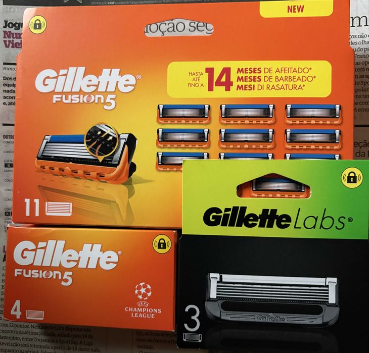 Vendo recargas Gillette 100% originais, novas, seladas e a Baixo Preço