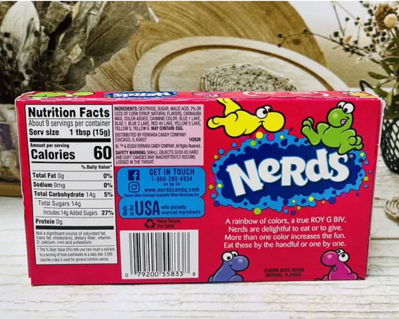 США Цукерки драже NERDS Rainbow