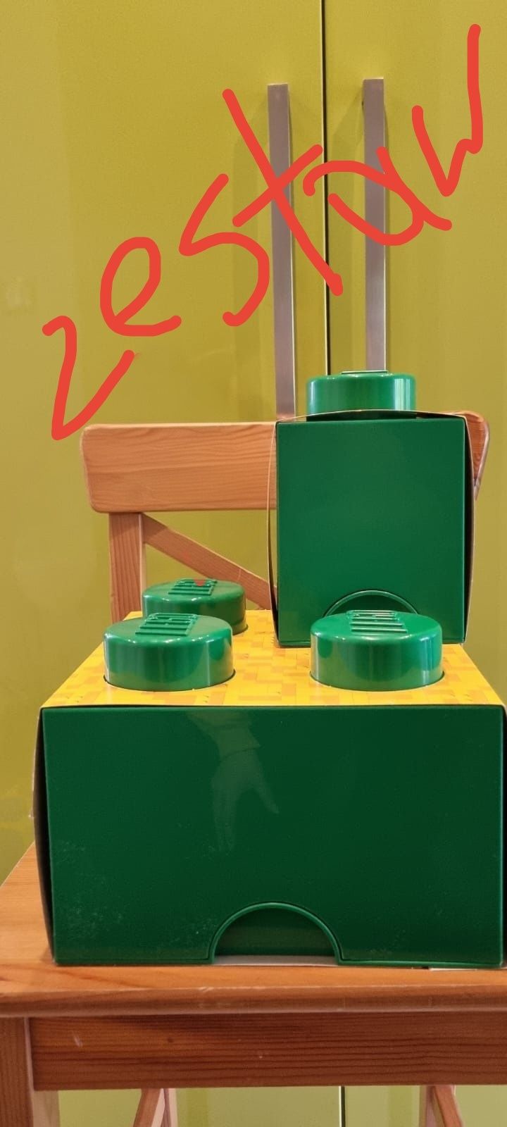 Pojemnik LEGO 25x25 + gratis. Zestaw pojemników nowych. Prezent