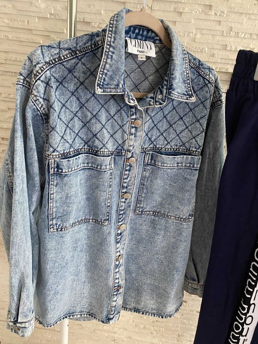 Ciminy Paris katana - koszula dżinsowa z przeszyciami  oversize M-L