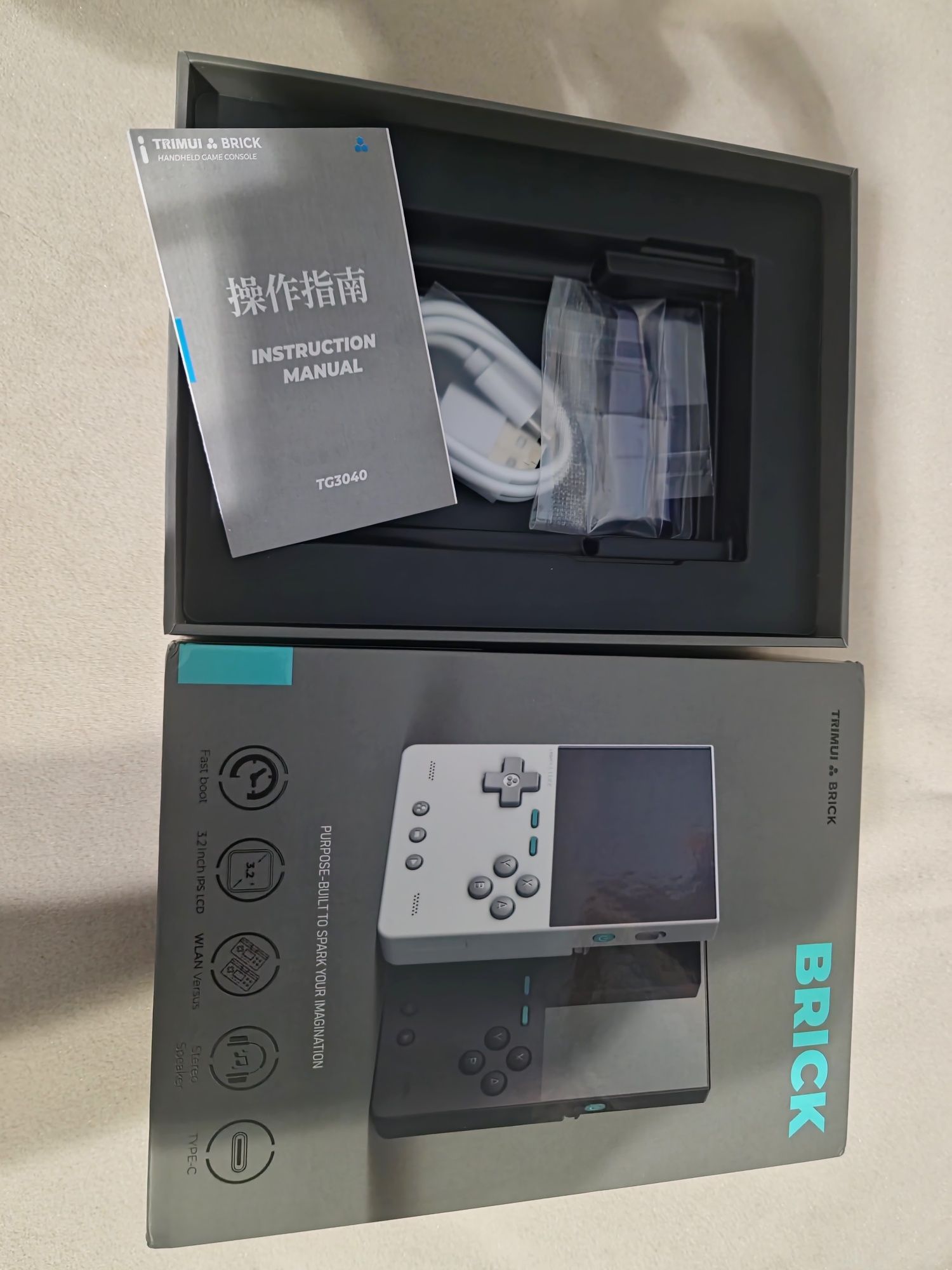 Gra konsola retro 256 gb Trimui Brick fioletowa pro smart