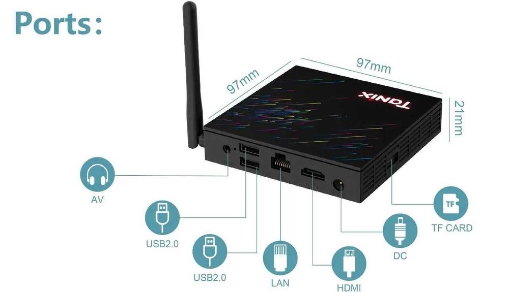 ТВ-приставка android-box Tanix TX68(4Gb/32Gb,Android 12), налаштування