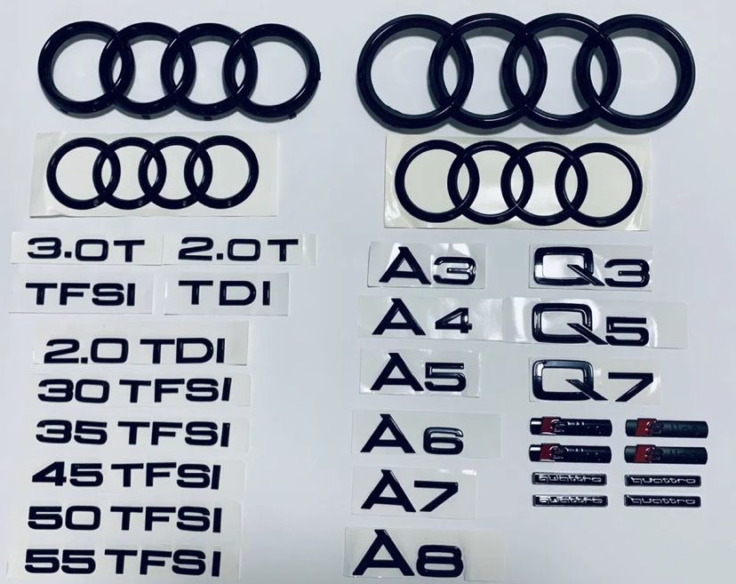 Емблема шильдик значок эмблема Audi A3 A4 A5 A6 A7 A8 Q3 Q5 Q7 S-line