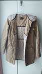 Kurtka 36 S pikowana Massimo Dutti beżowa parka