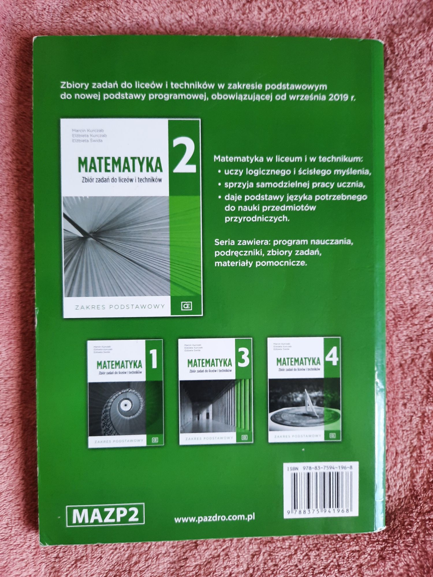 Matematyka zbiór zadań 2 zakres podstawowy