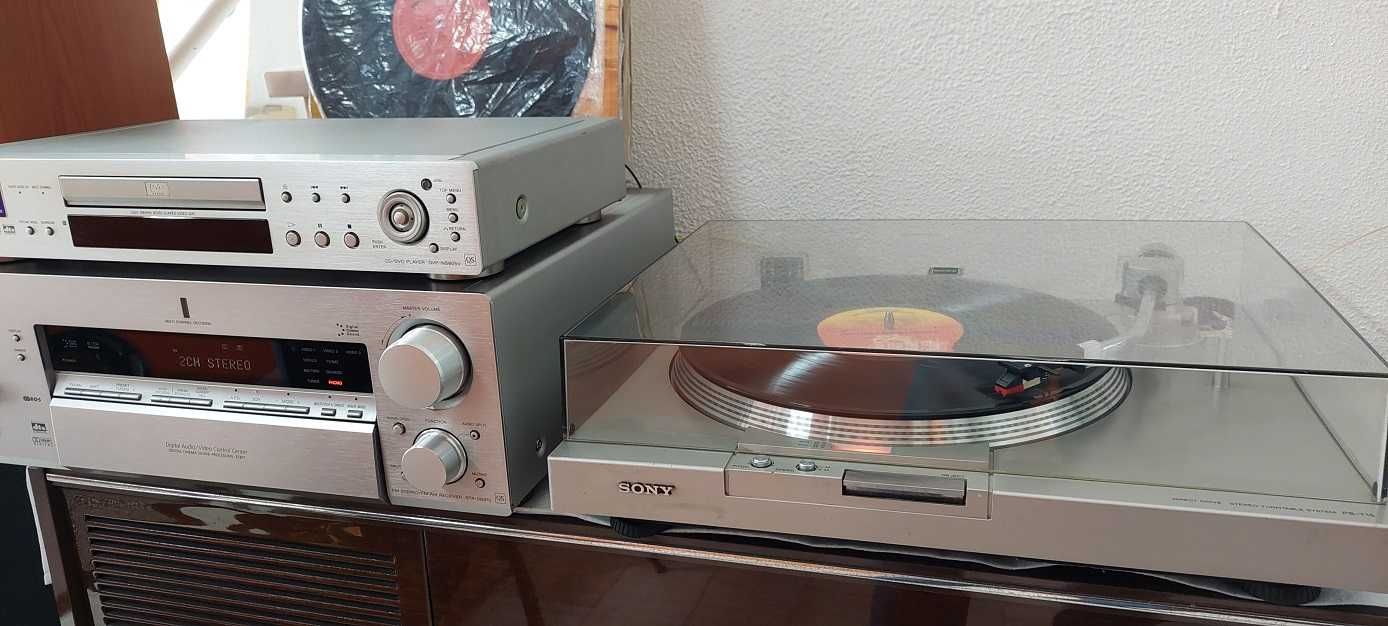 Sony STR-DB870+Sony DVP-NS905V+Turntable PS-T15+colunas 5.1 THX-2