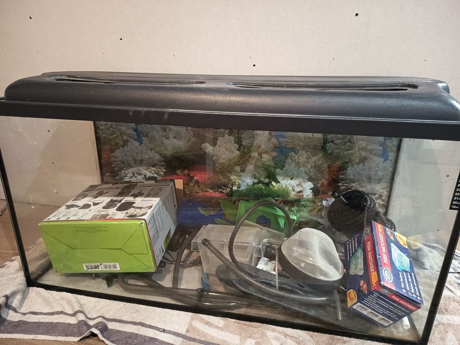 Akwarium 200l z wyposażeniem