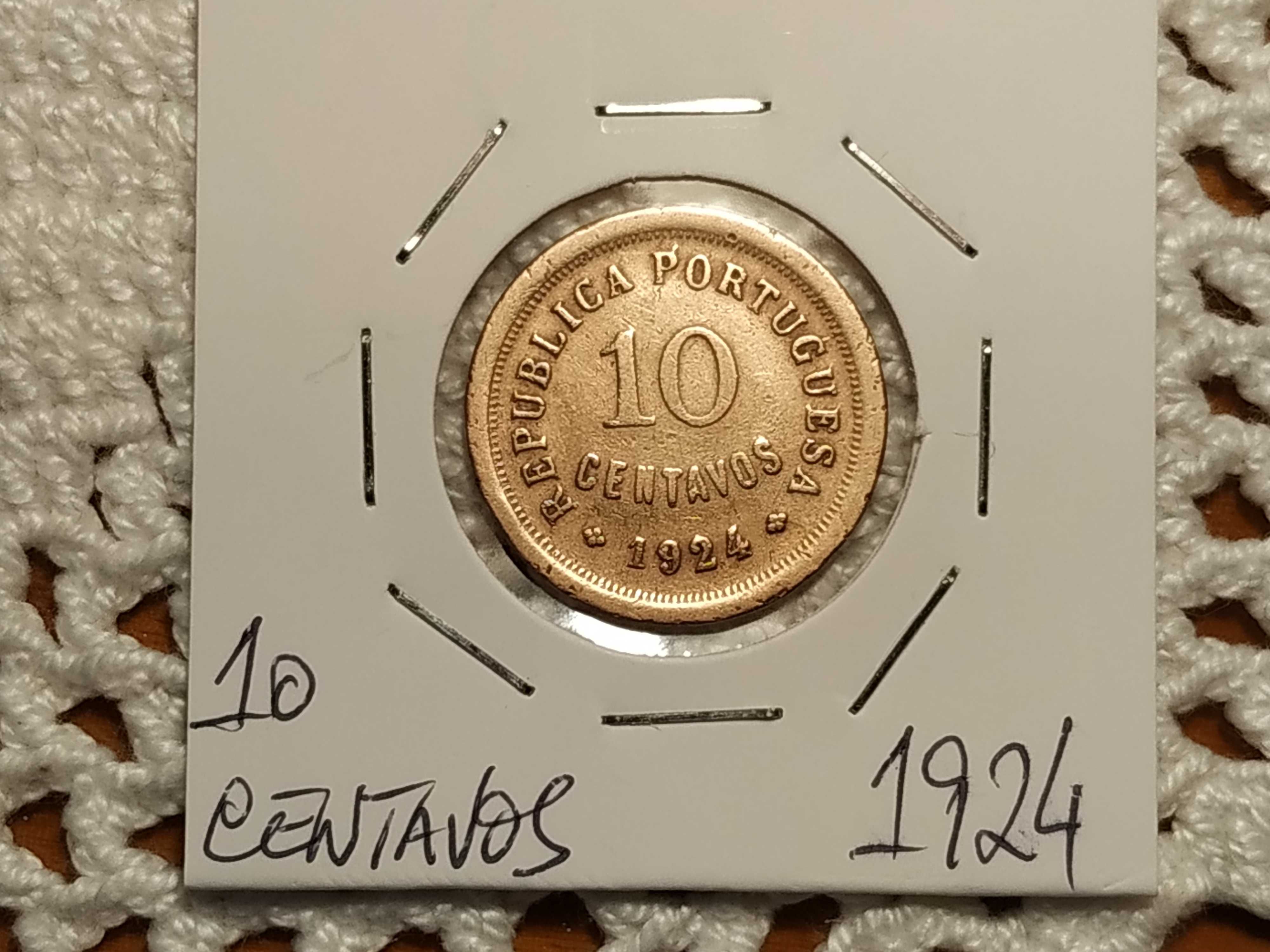 Portugal - moeda de 10 centavos de 1924