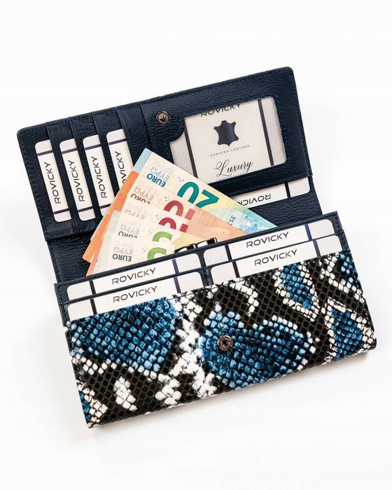 duży portfel damski ze skóry naturalnej i ekologicznej - 4u cavaldi