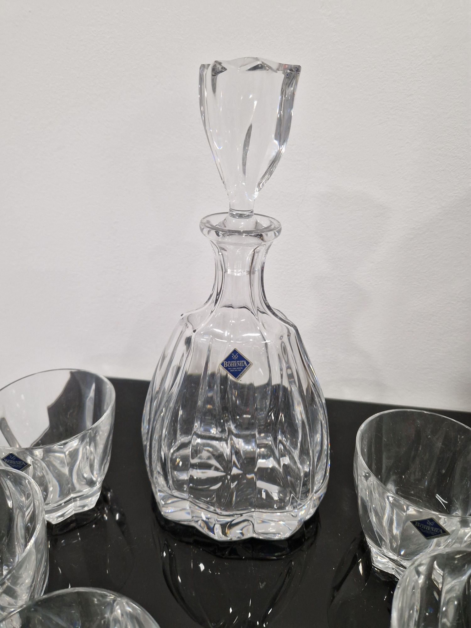 Conjunto Cristal Bohemia Garrafa+6 copos